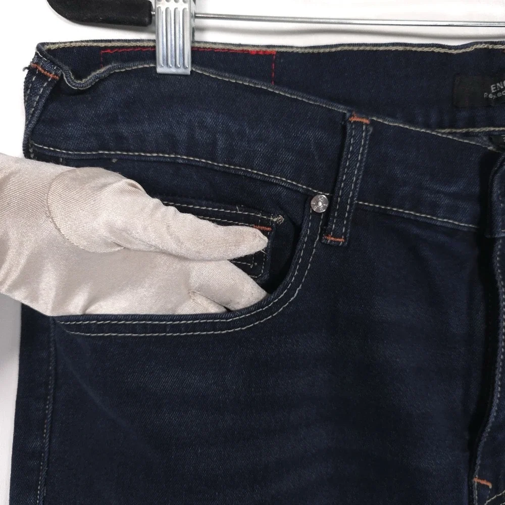 TRUE RELIGION New Men's Jeans 36x32 GENO SN Relaxed Flap Slim Dark Sultry 700390